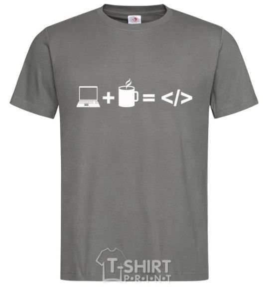 Men's T-Shirt Code dark-grey фото