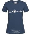 Women's T-shirt Code navy-blue фото