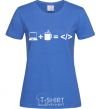 Женская футболка Code Ярко-синий фото