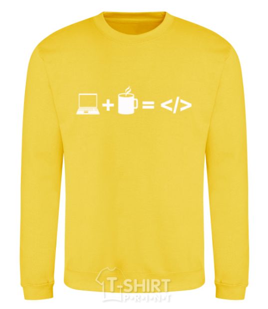 Sweatshirt Code yellow фото