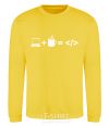 Sweatshirt Code yellow фото