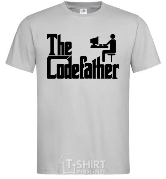 Men's T-Shirt The Сodefather grey фото