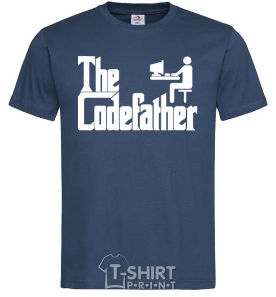 Men's T-Shirt The Сodefather navy-blue фото