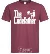 Men's T-Shirt The Сodefather burgundy фото