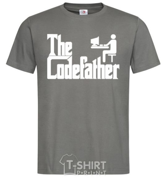 Men's T-Shirt The Сodefather dark-grey фото