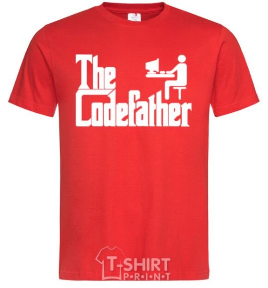 Men's T-Shirt The Сodefather red фото
