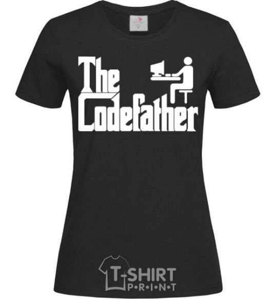 Женская футболка The Сodefather Черный фото