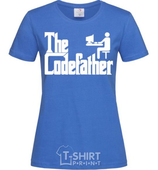 Женская футболка The Сodefather Ярко-синий фото