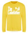 Sweatshirt The Сodefather yellow фото