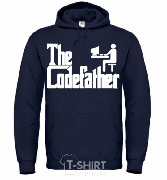 Men`s hoodie The Сodefather navy-blue фото