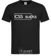 Men's T-Shirt CSS sucks black фото