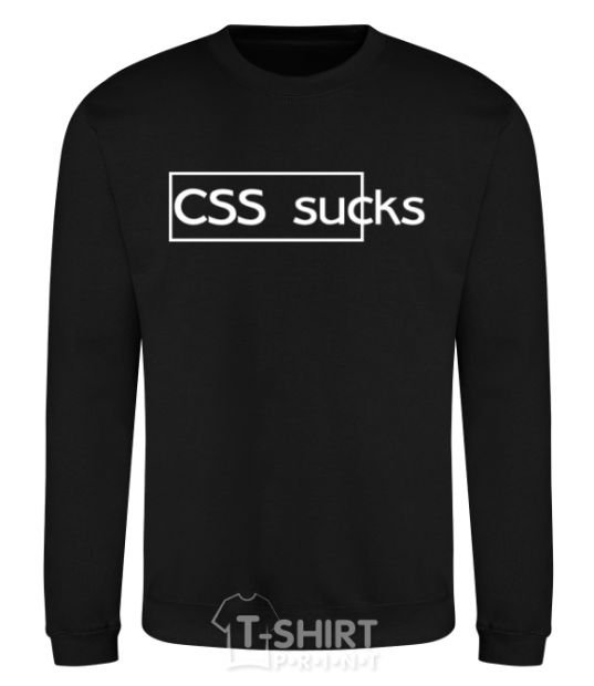 Свитшот CSS sucks Черный фото