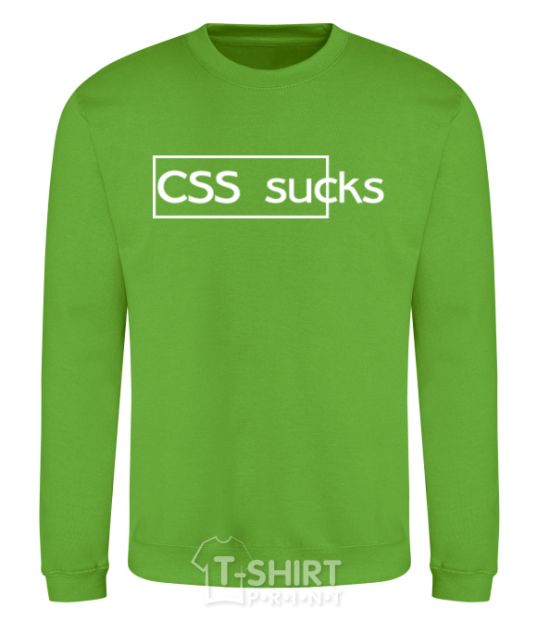 Sweatshirt CSS sucks orchid-green фото