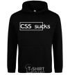 Men`s hoodie CSS sucks black фото