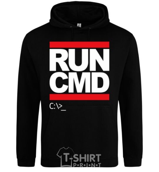 Men`s hoodie Run CMD black фото
