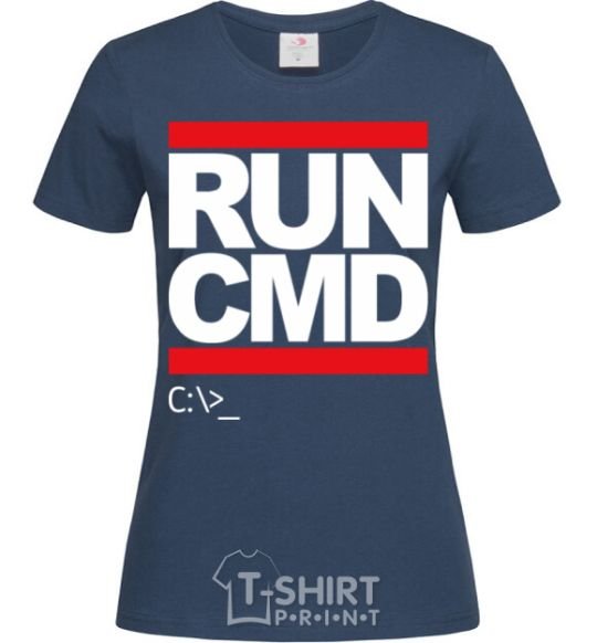 Women's T-shirt Run CMD navy-blue фото