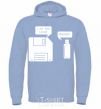 Men`s hoodie I am your father nooo sky-blue фото