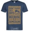 Men's T-Shirt Didn't sleep for 2 days navy-blue фото