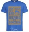 Men's T-Shirt Didn't sleep for 2 days royal-blue фото