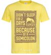 Men's T-Shirt Didn't sleep for 2 days cornsilk фото