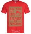 Men's T-Shirt Didn't sleep for 2 days red фото