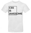 Men's T-Shirt Css is awesome White фото