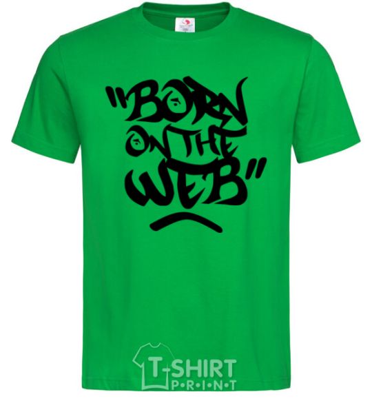 Men's T-Shirt Born on the web kelly-green фото