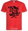 Men's T-Shirt Born on the web red фото
