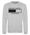 Sweatshirt Sarcasm loading sport-grey фото