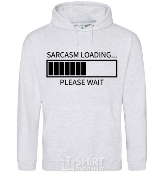 Men`s hoodie Sarcasm loading sport-grey фото