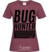 Женская футболка Bug hanter Бордовый фото