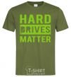 Men's T-Shirt Hard drives matter millennial-khaki фото