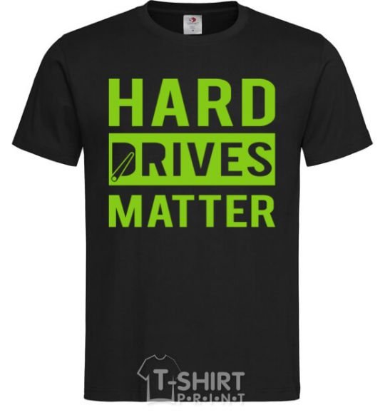 Men's T-Shirt Hard drives matter black фото