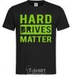 Men's T-Shirt Hard drives matter black фото