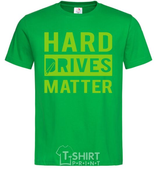 Men's T-Shirt Hard drives matter kelly-green фото