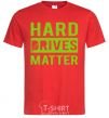 Men's T-Shirt Hard drives matter red фото