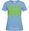 Women's T-shirt Hard drives matter sky-blue фото