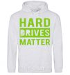 Men`s hoodie Hard drives matter sport-grey фото
