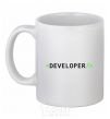 Ceramic mug Developer White фото