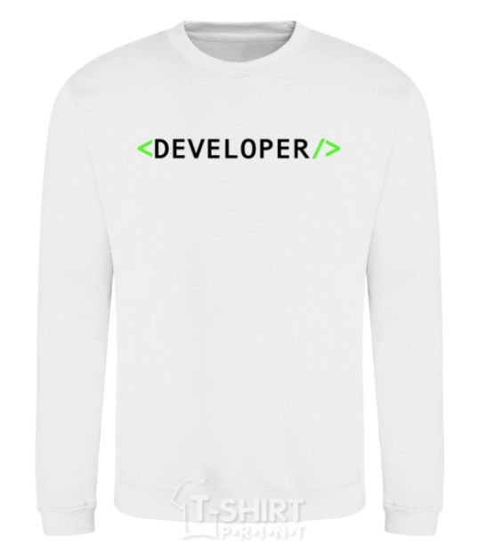 Sweatshirt Developer White фото