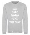 Sweatshirt Keep calm the it guy is on the way sport-grey фото