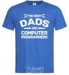 Men's T-Shirt The best dads programmers royal-blue фото