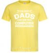Men's T-Shirt The best dads programmers cornsilk фото