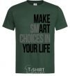 Men's T-Shirt Make smart choise in your life bottle-green фото