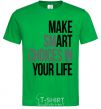 Men's T-Shirt Make smart choise in your life kelly-green фото