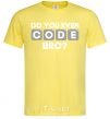 Men's T-Shirt Do you even code bro cornsilk фото