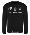 Sweatshirt Man woman geek black фото