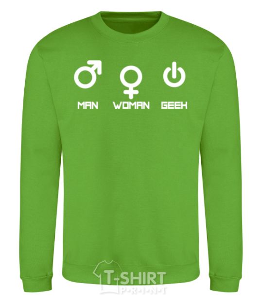 Sweatshirt Man woman geek orchid-green фото