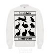 Sweatshirt 8 rabbits 1 rabbyte White фото