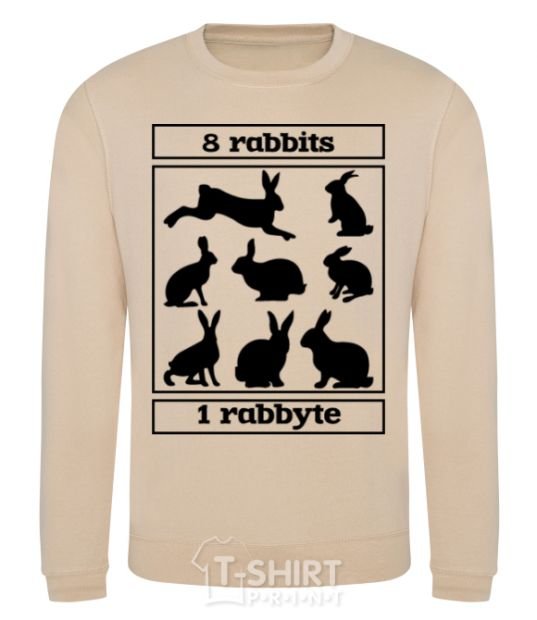 Sweatshirt 8 rabbits 1 rabbyte sand фото